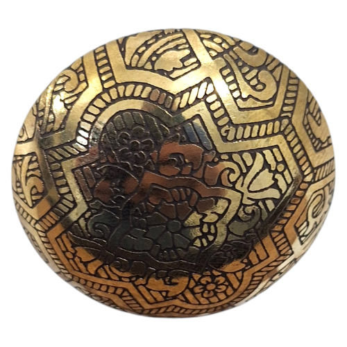 Etched-Gold-Cabinet-Knob-Solid-Brass-6cm_HH-03_2