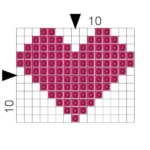 Just Love Leather Key Ring Pink Heart