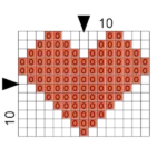 Just Love Leather Key Ring Red Heart