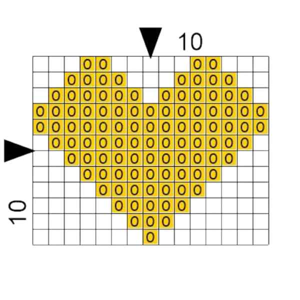 Just Love Leather Key Ring Yellow Heart