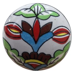 Multicolour-Decorative-Door-Knob-Floral-Pattern-6cm_U12743_2