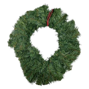 Traditional-Christmas-Wreath-With-Red-Bow-40cm