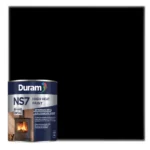 Duram-NS7-Heat-Resistant-Paint-1L-Black_ContainerAndColorSwatch.