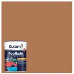 Duram-Roofkote-Acrylic-Paint-Biscuit_5LContainerAndColorSwatch