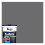Duram-Roofkote-Acrylic-Paint-Charcoal-20L_ContainerAndSwacthAtHabitatPotch