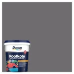 Duram-Roofkote-Acrylic-Paint-Graphite-20L_ContainerAndSwacthAtHabitatPotch