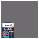 Duram-Roofkote-Acrylic-Paint-Graphite-5L_ContainerAndSwacthAtHabitatPotch