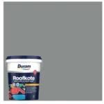 Duram-Roofkote-Acrylic-Paint-Grey-20L_ContainerAndSwacthAtHabitatPotch