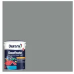 Duram-Roofkote-Acrylic-Paint-Grey-5L_ContainerAndSwacthAtHabitatPotch