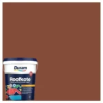 Duram-Roofkote-Acrylic-Paint-Terracotta-20L_ContainerAndSwacthAtHabitatPotch
