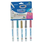 Giotto-Decor-Metallic-Paint-Markers-Water-Based-5-Pc_452900-Pens.