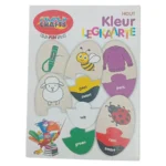 Crazy Crafts 43 piece wooden shapes puzzle at Habitat Potch - educational learning toy for teaching geometry and coordination.