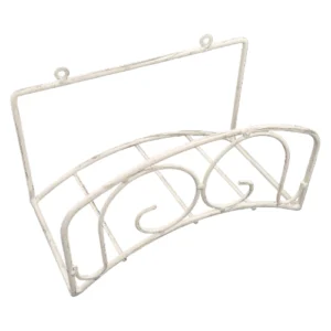 Iron-Garden-Hose-Holder-White-25cm_AtHabitatPotch