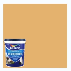 Dulux-Weatherguard-Fine-Textured-Paint_MoroccanGoldColorSwatchAnd20Ltin_AtHabitatPotch