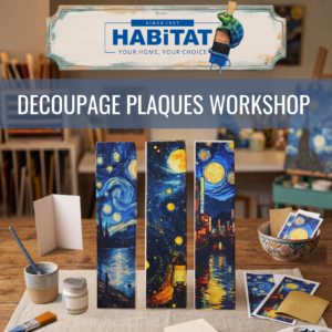 Decoupage Plaques (set of 3) Workshop | 23 May, 08:00