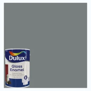 Dulux-Gloss-Enamel-Paint_SummitGreyColorSwatchAnd5LTin_AtHabitatPotch