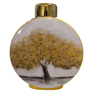 HABiTAT-Decorative-Ceramic-Jar-With-Lid-Gold-Tree-28cm_AtHabitatPotch