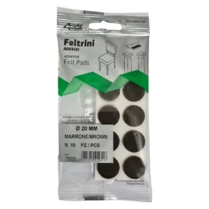 ItalFeltri-Adhesive-Round-Felt-Pads-Brown-20mm_AtHabitatPotch