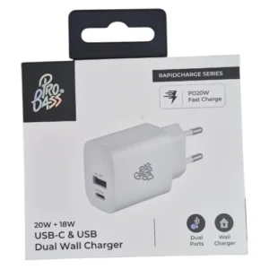 Pro-Bass-Dual-Wall-Charger-White-USB-C-And-USB_AtHabitatPotch