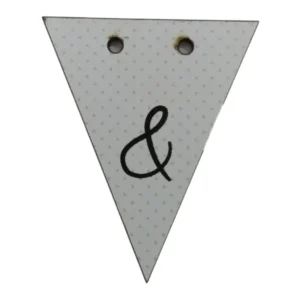 Bunting Letter Tag & 5x6cm