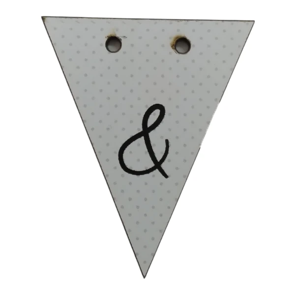 Bunting Letter Tag & 5x6cm