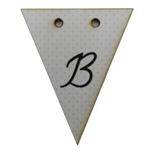 Bunting Letter Tag B 5x6cm