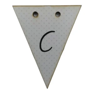 Bunting Letter Tag C 5x6cm