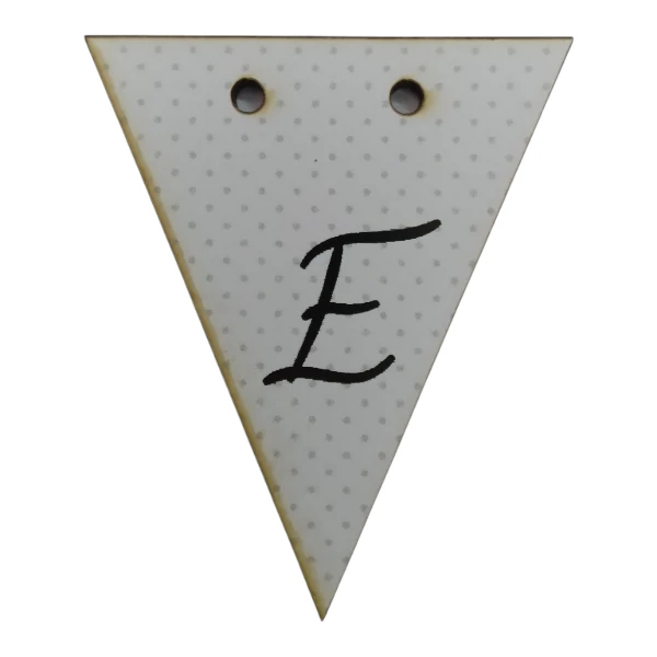 Bunting Letter Tag E | 5x6cm