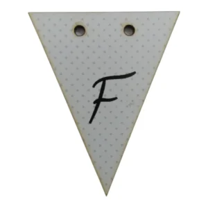 Bunting Letter Tag F 5x6cm