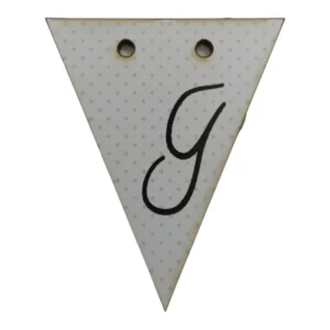 Bunting Letter Tag G 5x6cm