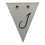 Bunting Letter Tag J 5x6cm