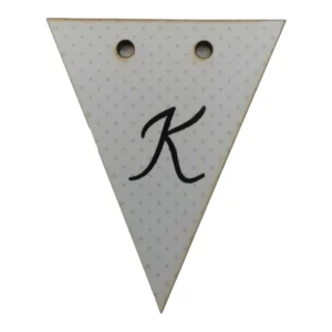 Bunting Letter Tag K 5x6cm