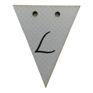Bunting Letter Tag L 5x6cm