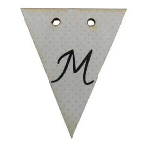 Bunting Letter Tag M 5x6cm
