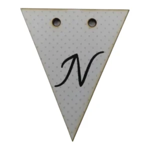 Bunting Letter Tag N 5x6cm