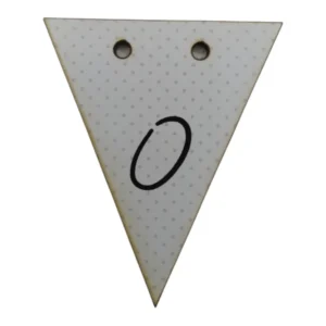 Bunting Letter Tag O 5x6cm