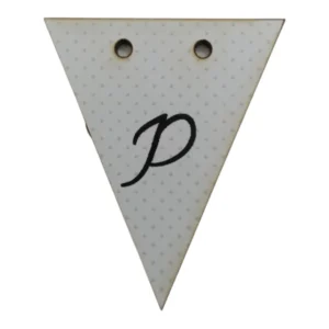 Bunting Letter Tag P 5x6cm