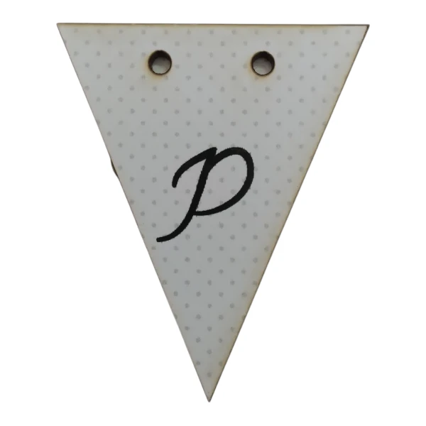 Bunting Letter Tag P 5x6cm