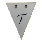 Bunting Letter Tag T 5x6cm