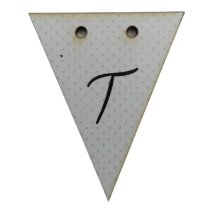 Bunting Letter Tag T 5x6cm