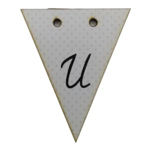 Bunting Letter Tag U 5x6cm