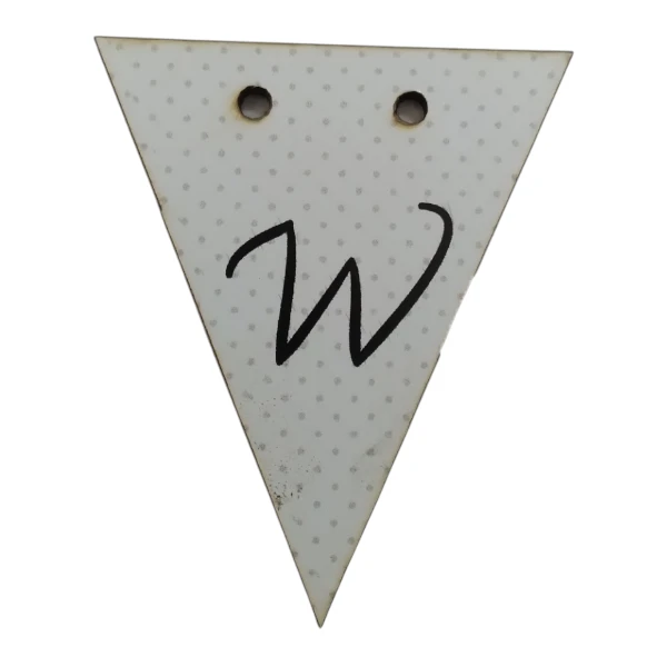Bunting Letter Tag W 5x6cm