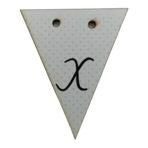 Bunting Letter Tag X 5x6cm