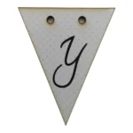 Bunting Letter Tag Y 5x6cm