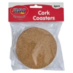 Crazy-Crafts-Bulk-Cork-Coasters-6-Piece-10cm-Wide_AtHabitatPotch