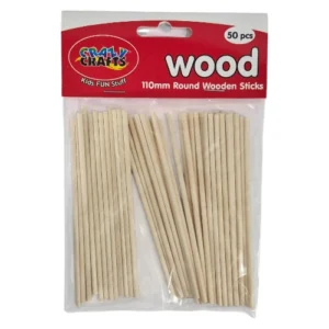 Crazy-Crafts-Wooden-Sticks-110mm-Each-50pc_AtHabitatPotch