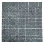 Dove Grey Metallic Texture Mosaic Tiles Sheet Size 30x30cm