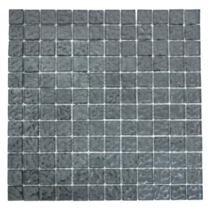 Dove Grey Metallic Texture Mosaic Tiles Sheet Size 30x30cm