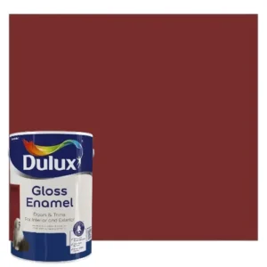 Dulux-Gloss-Enamel-Paint-5L-BurgundyColorRswatchAnd5Ltin_AtHabitatPotch.