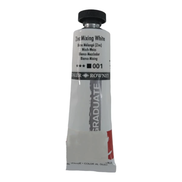 Graduate Oil Paint 38ml | Zinc Mixing White